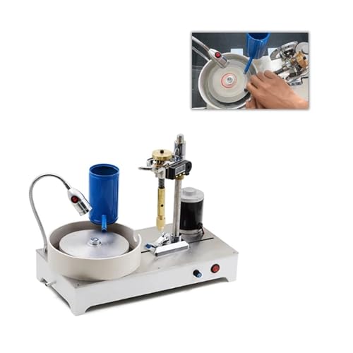 JOJIDE Lapidarium-Maschine aus Edelstahl, 0–1800 U/min Poliermaschine for facettierte Edelsteine, 120 W Jade-Verarbeitungsausrüstung, Schmuckpoliermaschine(No digital Display) von JOJIDE