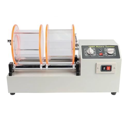 JOJIDE Poliermaschine KT-1320 19 KG, Viergang-Einstellarbeit, Timing-Münzreinigung und große Ausrüstung for Polieren von Schmuck, Schmuckpoliermaschine(Double Barrels) von JOJIDE