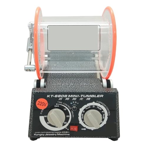 JOJIDE Trommelpoliermaschine, Schmuck-Rotatsbecher, Mini-Tumbler, Poliermaschine, 3 kg, Schmuckpoliermaschine JOJIDE Trommelpoliermaschine, Schmuck-Rotatsbecher, Mini-Tumbler, Poliermaschine, 3 kg, Schmuckpoliermaschine von JOJIDE