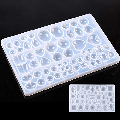 JOJOR Schmuck Gießform Silikon, 2 Stück UV Resin Mold, Harz Form, DIY Epoxidharz Formen für Schmuckherstellung Anhänger Halskette Ohrringe Dekoration Schmuckständer DIY Basteln JOJOR Schmuck Gießform Silikon, 2 Stück UV Resin Mold, Harz Form, DIY Epoxidharz Formen für Schmuckherstellung Anhänger Halskette Ohrringe Dekoration Schmuckständer DIY Basteln von JOJOR