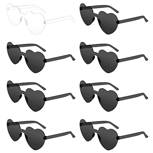 Herzform Sonnenbrille, 8 Stück Herz Party Brillen, Retro Party Sonnenbrille, Magische Farben Party Herz Brille, Fashion Brille Randlose Brille für Fasching, Geburtstagsfeier Party Foto Requisiten (A) Herzform Sonnenbrille, 8 Stück Herz Party Brillen, Retro Party Sonnenbrille, Magische Farben Party Herz Brille, Fashion Brille Randlose Brille für Fasching, Geburtstagsfeier Party Foto Requisiten (A) von JOKILY