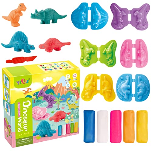 JOKILY 12 Stück Knete Zubehör Knetwerkzeug, Intelligente Knete Set mit 6 Dinosaurier Modelliermasse Lufttrocknend, DIY Knetwerkzeug Dinosaurier Plastilin Werkzeuge, Kinder Kunsthandwerk Geschenk (A) JOKILY 12 Stück Knete Zubehör Knetwerkzeug, Intelligente Knete Set mit 6 Dinosaurier Modelliermasse Lufttrocknend, DIY Knetwerkzeug Dinosaurier Plastilin Werkzeuge, Kinder Kunsthandwerk Geschenk (A) von JOKILY