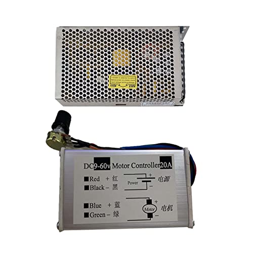 2. 4VDC 200W 1000 rpm. Luftgekühlter Motor / 52mm Klammern/Stromversorgung/Geschwindigkeitsregler/Sägeblatt oder Schleifscheibe(Package2) von JOLIANE