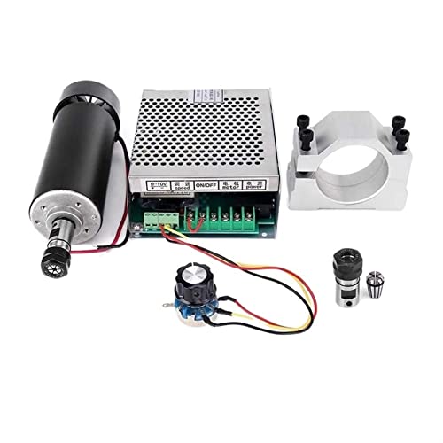 500W luftgekühlter Spindelmotor + 220/110 Stromversorgung + 52mm-Klemme for CNC Gravur von JOLIANE