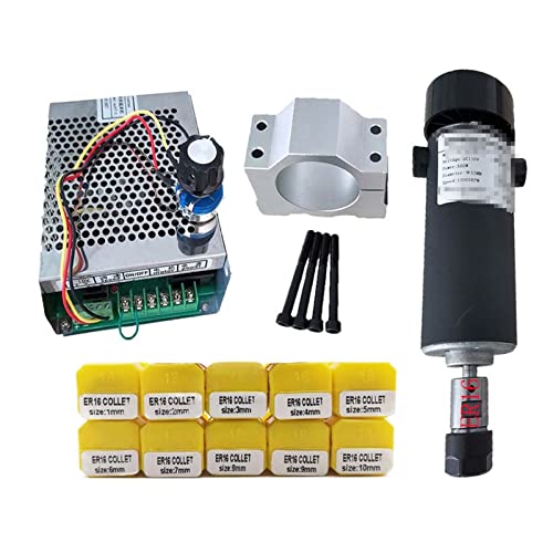 Luftgekühlt Dc 110v 0. 5kw. CNC Spindlemotor Kit Er16 Chuck 500W Spindelmotor/Netzteil Government Gouverneur for Gravur(Package 6 ER16) von JOLIANE