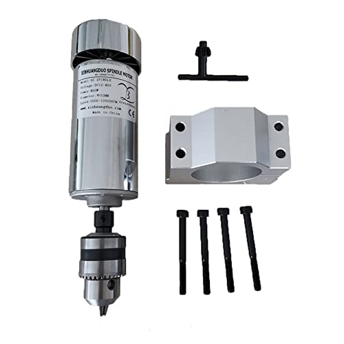 Luftgekühlte 0,4 kW CNC Bohrfutter spindleMotor Kit 400W Spindle Motor/Stromversorgung Drehzahlregler for das Gravieren(Package 3) von JOLIANE