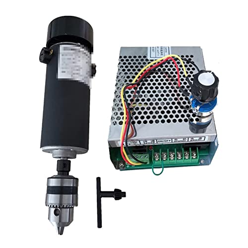 Luftgekühlte 0,5 kW. CNC Spindlemotor Kit Bohrfutter 500W Spindelmotor + / Netzteil Government Gouverneur for Gravur(Package 4) von JOLIANE