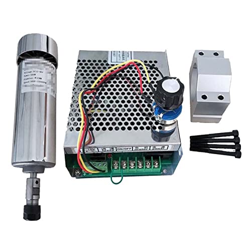 Luftgekühlte 0,5 kW. CNC Spindlemotor-Kit Er11 Chuck 500W Spindelmotor/Stromversorgung Government Gouverneur for Gravieren(Package 5) von JOLIANE