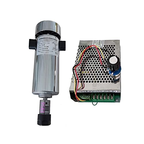 Luftgekühlte 0,8 kW. DC110V 20000RPM CNC. Spindlemotor Kit Er16 / Chuck 800W Spindelmotor/Stromversorgung Government Gouverneur for Gravur(Package 4 ER16) von JOLIANE