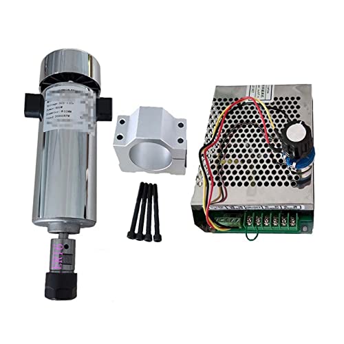 Luftgekühlte 0,8 kW. DC110V 20000RPM CNC. Spindlemotor Kit Er16 / Chuck 800W Spindelmotor/Stromversorgung Government Gouverneur for Gravur(Package 5 ER16) von JOLIANE