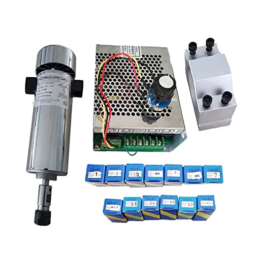 Luftgekühlte 0,8 kW. DC110V 20000RPM CNC. Spindlemotor-Kit. ER11 / Chuck 800W Spindelmotor/Netzteil Government Gouverneur for Gravieren(Package 6) von JOLIANE