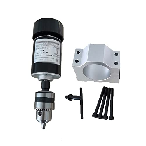 Luftgekühlter 0.2kw luftgekühlter Spindelmotor CNC 200W. Spindelmotor/Klemme for CNC Maschine DIY CNC 24VDC 10000RPM(Package3) von JOLIANE