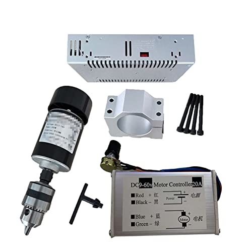 Luftgekühlter 0.2kw luftgekühlter Spindelmotor CNC 200W. Spindelmotor/Klemme for CNC Maschine DIY CNC 24VDC 10000RPM(Package5) von JOLIANE