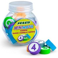 JOLLY Radiergummi MiniMath farbsortiert, 24 St. JOLLY Radiergummi MiniMath farbsortiert, 24 St. von JOLLY