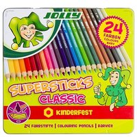 JOLLY SUPERSTICKS CLASSIC KINDERFEST Buntstifte farbsortiert, 24 St. von JOLLY