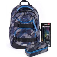 JOLLY Schulrucksack Next Gen Kunstfaser grau/schwarz von JOLLY