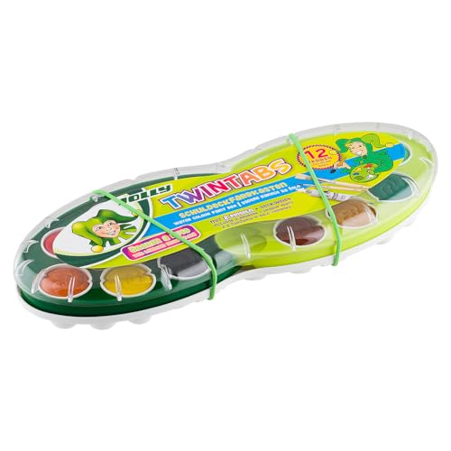 JOLLY Twintabs Deckfarbkasten 12er-Kunstoffetui, 2 Pinsel + Deckweiss JOLLY Twintabs Deckfarbkasten 12er-Kunstoffetui, 2 Pinsel + Deckweiss von JOLLY