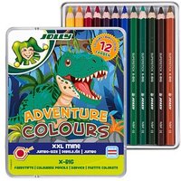 JOLLY X-BIG Adventure Colours Buntstifte farbsortiert, 12 St. von JOLLY