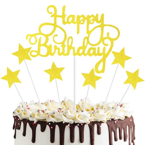 JOOTUEPO Happy Birthday Tortendeko, 35 Stück Cake Topper Geburtstag, Glitzer Happy Birthday Cake Topper, Happy Birthday Tortendeko Geburtstag, Cupcake Topper JOOTUEPO Happy Birthday Tortendeko, 35 Stück Cake Topper Geburtstag, Glitzer Happy Birthday Cake Topper, Happy Birthday Tortendeko Geburtstag, Cupcake Topper von JOOTUEPO