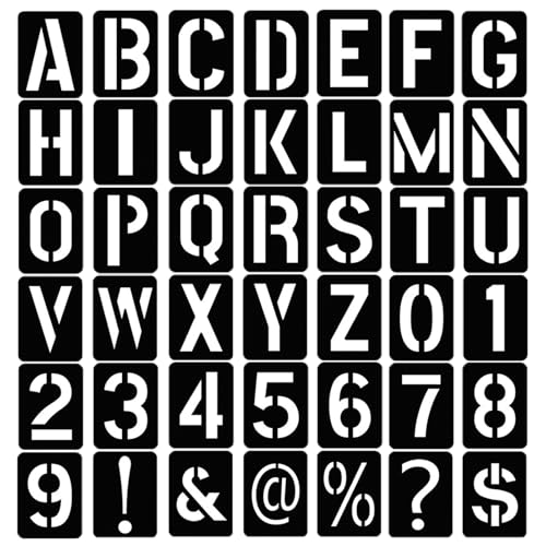Schablonen Buchstaben und Zahlen, 42 Stück Buchstaben Schablone, Wiederverwendbare Buchstaben Schablone Letter Templates Stencil für DIY-scrapbook, Malerei, Zeichnen, Bastelzubehör Schablonen Buchstaben und Zahlen, 42 Stück Buchstaben Schablone, Wiederverwendbare Buchstaben Schablone Letter Templates Stencil für DIY-scrapbook, Malerei, Zeichnen, Bastelzubehör von JOOTUEPO