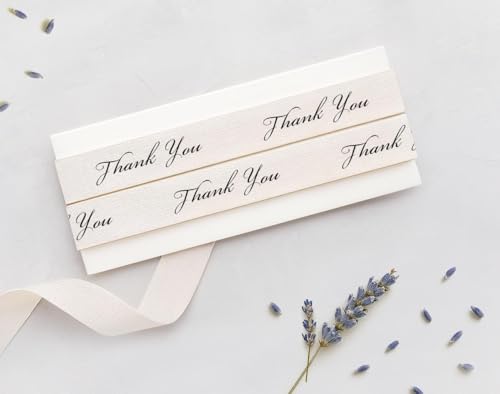Baumwollband mit Aufschrift "Thank You", 15 mm, 9 m, Geschenkpapier, Kunden-Dankesband, Hochzeitsgeschenk, Verpackung für kleine Unternehmen von JOOYZ