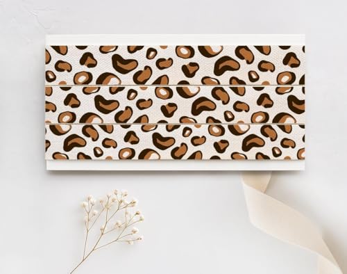 Baumwollband mit Leopardenmuster, 15 mm, 9 m, kräftiges Tierdruck-Klebeband für modische Verpackungen, Geschenkverpackungen, Partygeschenke Baumwollband mit Leopardenmuster, 15 mm, 9 m, kräftiges Tierdruck-Klebeband für modische Verpackungen, Geschenkverpackungen, Partygeschenke von JOOYZ
