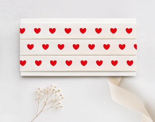 Rotes Herzband, 15 mm, 9 m, Baumwollband für Valentinstag, romantische Geschenke, Hochzeitsdekoration, Liebesverpackung, Basteln Rotes Herzband, 15 mm, 9 m, Baumwollband für Valentinstag, romantische Geschenke, Hochzeitsdekoration, Liebesverpackung, Basteln von JOOYZ