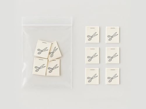 Schere Nähen Etiketten – 20 Stück gefaltete natürliche Baumwolle Tags für handgefertigte Kleidung, Quilten, DIY Stoffprojekte & Branding Schere Nähen Etiketten – 20 Stück gefaltete natürliche Baumwolle Tags für handgefertigte Kleidung, Quilten, DIY Stoffprojekte & Branding von JOOYZ