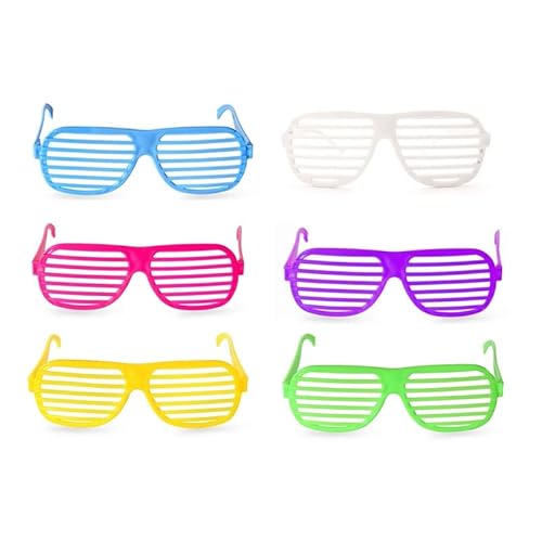 JORCEDI 12 Stück Shutter Brille Fancy Dress Sonnenbrille Specs Grille West Retro 80's 90's For Retro Fancy Dress Kostüm Prop Disco Party Favors Supplies JORCEDI 12 Stück Shutter Brille Fancy Dress Sonnenbrille Specs Grille West Retro 80's 90's For Retro Fancy Dress Kostüm Prop Disco Party Favors Supplies von JORCEDI