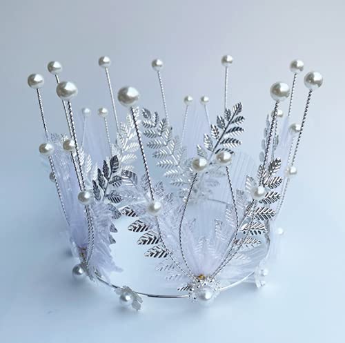 Silver Leaf Mesh Crown Cake Topper Dekoration für Hochzeit Geburtstag Baby Dusche Party Kuchen Dekoration Silver Leaf Mesh Crown Cake Topper Dekoration für Hochzeit Geburtstag Baby Dusche Party Kuchen Dekoration von JORCEDI