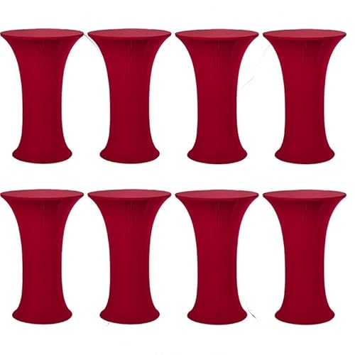 Tischdecke Runde Spandex Stretch Stehtisch Weiß /Rot/Beige Runde 80×110cm Stehtischhussen Rund Waschbare Tischdecke für Hochzeit Bankett Restaurant Buffet Parteien Garten ( Color : #29 , Size : 8pcs-8 Tischdecke Runde Spandex Stretch Stehtisch Weiß /Rot/Beige Runde 80×110cm Stehtischhussen Rund Waschbare Tischdecke für Hochzeit Bankett Restaurant Buffet Parteien Garten ( Color : #29 , Size : 8pcs-8 von JORTUIO