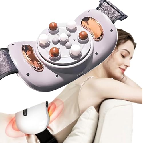 Elektrisches Bauchmassagegerät, Heimmassagegerät, 3 Intensitätsstufen einstellbar, 5 Modi, Vorwärts- und Rückwärtskneten, 15-Minuten-Timer, Bauchkneter, zur Linderung von Beschwerden, Dysmenorrhoe von JOSBY