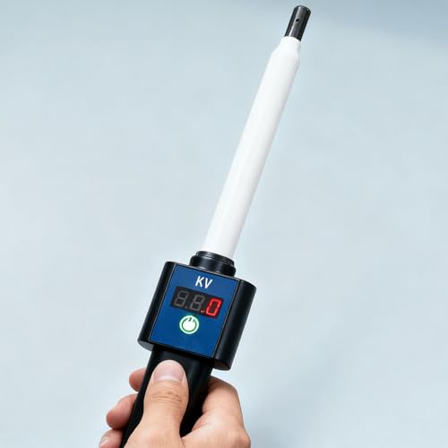 Handheld-Statik-Erkennungswerkzeug, 0–100 KV Handheld-Elektrostatik-Tester, Statikmessgerät mit LED-Digitalanzeige, Messung der negativen Elektrode, automatische Identifizierung, für Fasern, Teppiche von JOSBY