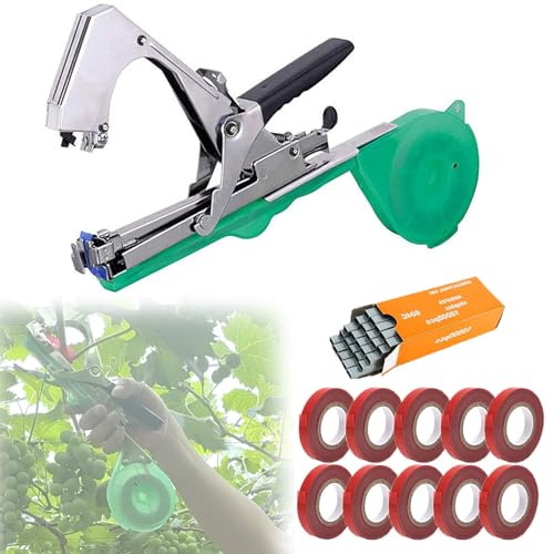 Pflanzenbindemaschine mit 450 Bändern/Stunde, landwirtschaftliches Hand-Kegelwerkzeug, Gartenreben-Bindebandwerkzeug, mit klammerfreier Technologie, ergonomisches Design, für Weinberge, Beerenfarmen Pflanzenbindemaschine mit 450 Bändern/Stunde, landwirtschaftliches Hand-Kegelwerkzeug, Gartenreben-Bindebandwerkzeug, mit klammerfreier Technologie, ergonomisches Design, für Weinberge, Beerenfarmen von JOSBY
