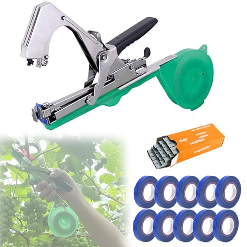 Pflanzenbindemaschine mit 450 Bändern/Stunde, landwirtschaftliches Hand-Kegelwerkzeug, Gartenreben-Bindebandwerkzeug, mit klammerfreier Technologie, ergonomisches Design, für Weinberge, Beerenfarmen Pflanzenbindemaschine mit 450 Bändern/Stunde, landwirtschaftliches Hand-Kegelwerkzeug, Gartenreben-Bindebandwerkzeug, mit klammerfreier Technologie, ergonomisches Design, für Weinberge, Beerenfarmen von JOSBY