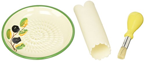 JOSKO Produkte Aroma Reibeteller Set, Keramik, Gelb, 12.8 cm, 3-Einheiten von JOSKO Produkte