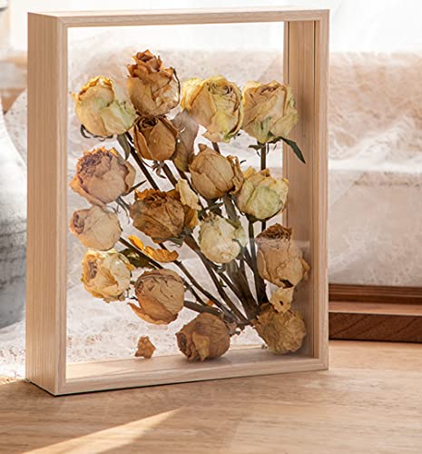 JOSON Bilderrahmen aus Holz, getrocknete Blumen, Präsentationsständer, dekorativer schwimmender Bilderrahmen (20,3 x 30,5 cm) von JOSON