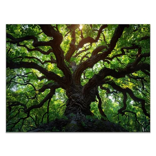 JOSUE Wanddeko Baum Moderne Landschaft Leinwand Bilder,Grün, Schwarz Modern Kunstdruck Wanddeko Wandbilder Wohnzimmer-75x115cm Ungerahmt JOSUE Wanddeko Baum Moderne Landschaft Leinwand Bilder,Grün, Schwarz Modern Kunstdruck Wanddeko Wandbilder Wohnzimmer-75x115cm Ungerahmt von JOSUE