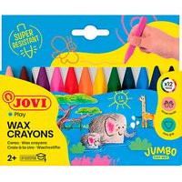 JOVI Jumbo Easy Grip Wachsmalstifte farbsortiert, 12 St. JOVI Jumbo Easy Grip Wachsmalstifte farbsortiert, 12 St. von JOVI