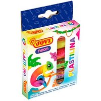 JOVI Knete PLASTILINA farbsortiert, 6 Farben je 15,0 g von JOVI