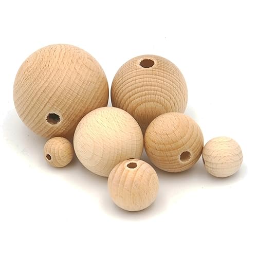 JOWE Holzkugel aus Buche 50 mm mit Bohrung 15 Stück - Kugel aus Holz made in Austria JOWE Holzkugel aus Buche 50 mm mit Bohrung 15 Stück - Kugel aus Holz made in Austria von JOWE