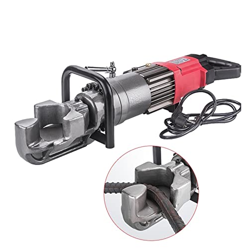 JOXLOVER Bewehrungsbiegemaschine, Tragbare elektrische Stahlbiegemaschine Bewehrungsbiegehydraulikmaschine Biegebarer Stangendurchmesser Zum schnellen Biegen oder Richten von JOXLOVER