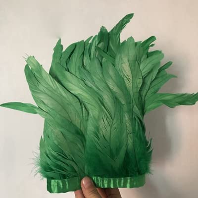 2M/ 17 Farben gefärbtes Hühnerfeder-Trim 15-20cm Hahnenschwanz-Feder-Bänder Hühnerfeder-Besatz-tiefgrün 2M/ 17 Farben gefärbtes Hühnerfeder-Trim 15-20cm Hahnenschwanz-Feder-Bänder Hühnerfeder-Besatz-tiefgrün von JOYDREAMDESIGN