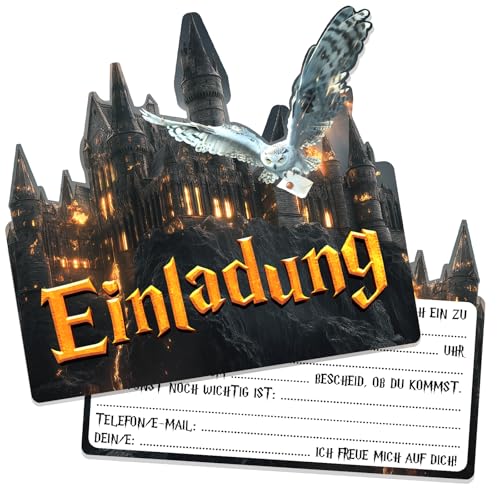 JOYEASE 12x Einladungskarten Kindergeburtstag, Zauber Thema Einladungskarten Geburtstag für Mädchen und Jungen, Magische Geburtstagseinladungen Kinder Geburtstagsfeier Kinderparty JOYEASE 12x Einladungskarten Kindergeburtstag, Zauber Thema Einladungskarten Geburtstag für Mädchen und Jungen, Magische Geburtstagseinladungen Kinder Geburtstagsfeier Kinderparty von JOYEASE
