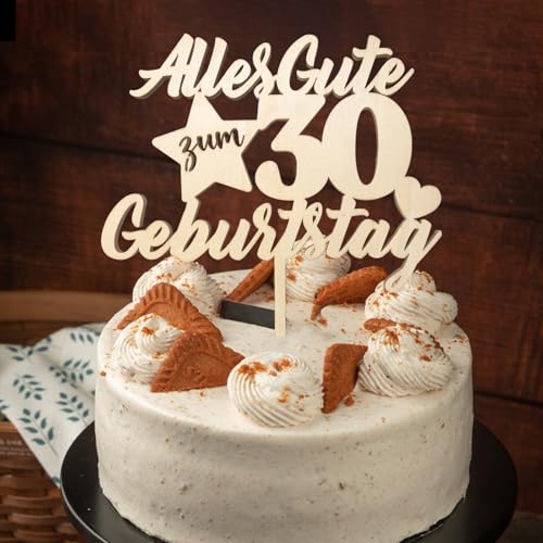 Tortendeko 30 Geburtstag Frauen Männer aus Holz 5MM, Kuchendeko 30. Geburtstag Deko, Alles Gute zum 30. Geburtstag Cake Topper Tortendeko 30 Geburtstag Frauen Männer aus Holz 5MM, Kuchendeko 30. Geburtstag Deko, Alles Gute zum 30. Geburtstag Cake Topper von JOYEASE