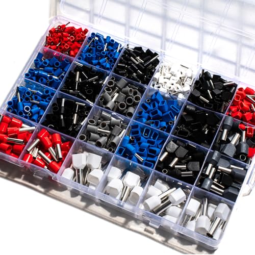 JOYELEC 930 Stück i E/TE 0,5-6,0 mm² Crimping elektrische Kabelschuhe, enthält elektrische Klemmen, Aderendhülsen für Doppelkabelenden, geeignet für industrielle Haushaltsschaltung JOYELEC 930 Stück i E/TE 0,5-6,0 mm² Crimping elektrische Kabelschuhe, enthält elektrische Klemmen, Aderendhülsen für Doppelkabelenden, geeignet für industrielle Haushaltsschaltung von JOYELEC