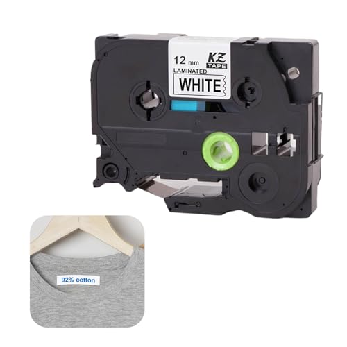 Etikettenband Brother Schriftband, KZe-535 12mm Kompatibel mit Brother P-touch Bänder P-touch Bänder Etikettenband Ersatz für Brother Beschriftungsgerät Ptouch Blau auf Weiß von JOYIAL