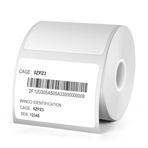 Etikettenhersteller-Band, 40x30 mm, Standard-laminiertes Büro-Etikettierband-Ersatz, Thermo-Etikettenband Etikettenmacher-Klebeband Etikettenband Geeignet 230 Etiketten/Rolle (weiß) von JOYIAL