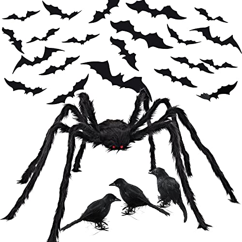 Halloween-Dekorationsset, 30 Stück 3D-Fledermaus-Aufkleber, 3 Krähen und Spinne für DIY-Wandaufkleber, Badezimmer, Halloween, Partyzubehör, Halloween-Fledermaus, Wanddekoration, Zimmerdekoration Halloween-Dekorationsset, 30 Stück 3D-Fledermaus-Aufkleber, 3 Krähen und Spinne für DIY-Wandaufkleber, Badezimmer, Halloween, Partyzubehör, Halloween-Fledermaus, Wanddekoration, Zimmerdekoration von JOYIN