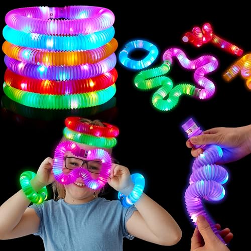 JOYIN 12 Stück Halloween-Knicklichter, Party-Großpackung, leuchtende Halloween-Knicklichter, 6 Farben für Kinder, „Süßes oder Saures“, Partyzubehör für Feiertage, Spiele und Aktivitäten im Camp von JOYIN